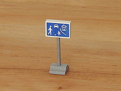 Holz-Verkehrszeichen 