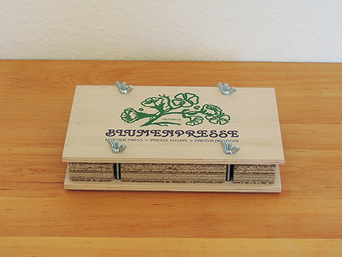 Blumenpresse rechteckig Bio-Holz